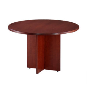 case round mahogany fluted edge