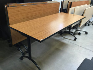 Flip top training table