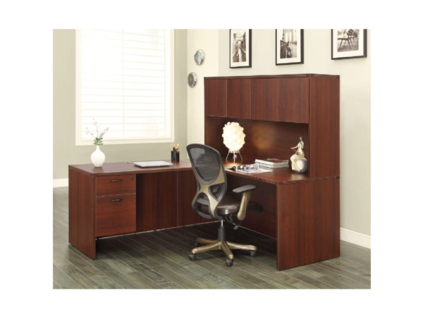 napa cherry l desk with hutch