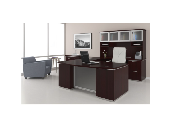 tuxedo u shape desk with hutch