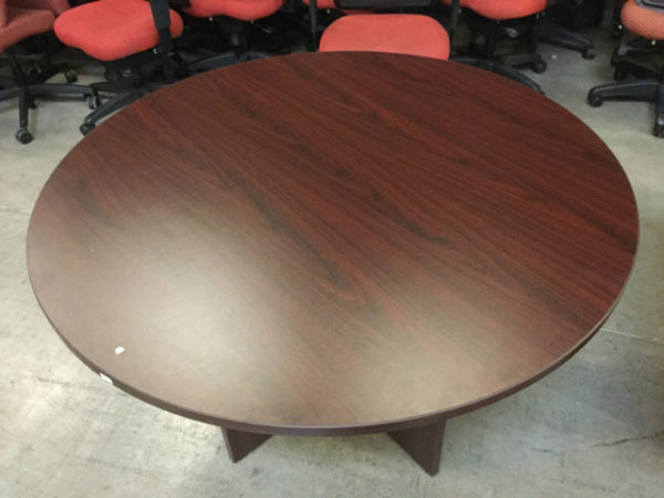 Mahogany round table