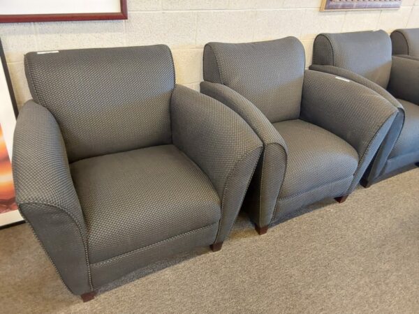 Gray lounge club chair