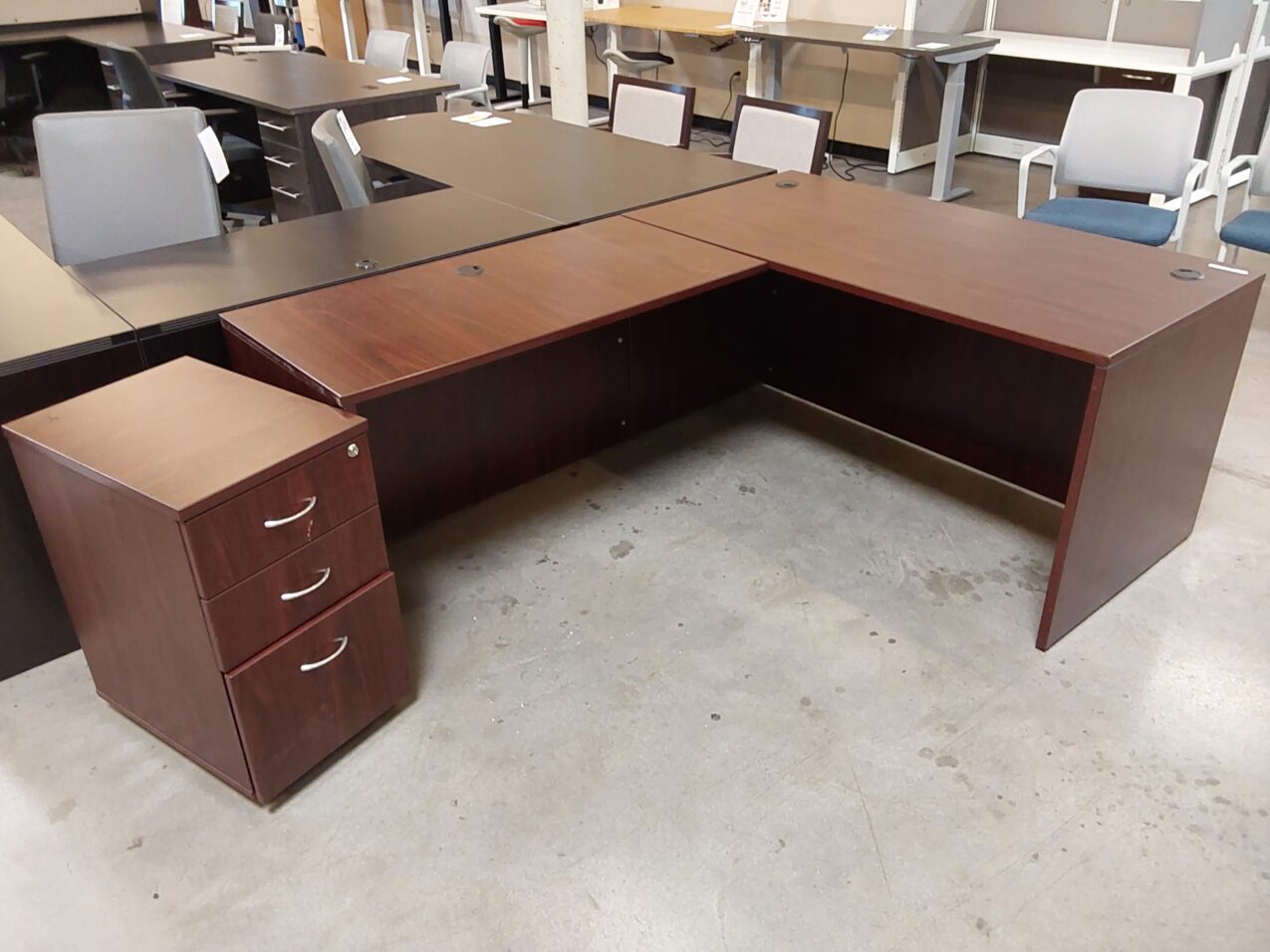 Mahogany l shape