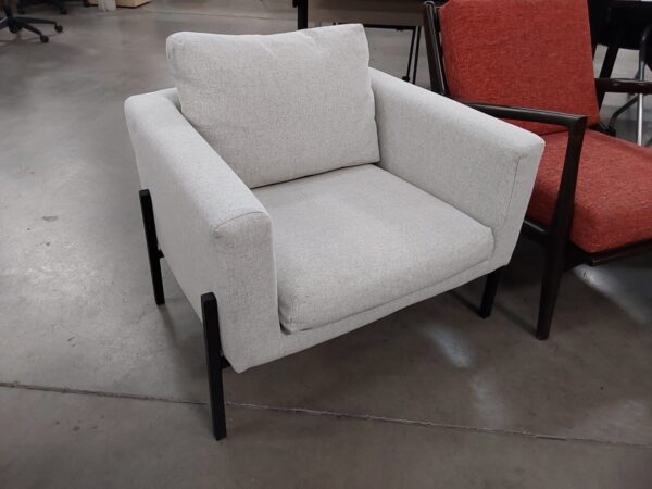 Gray club chair