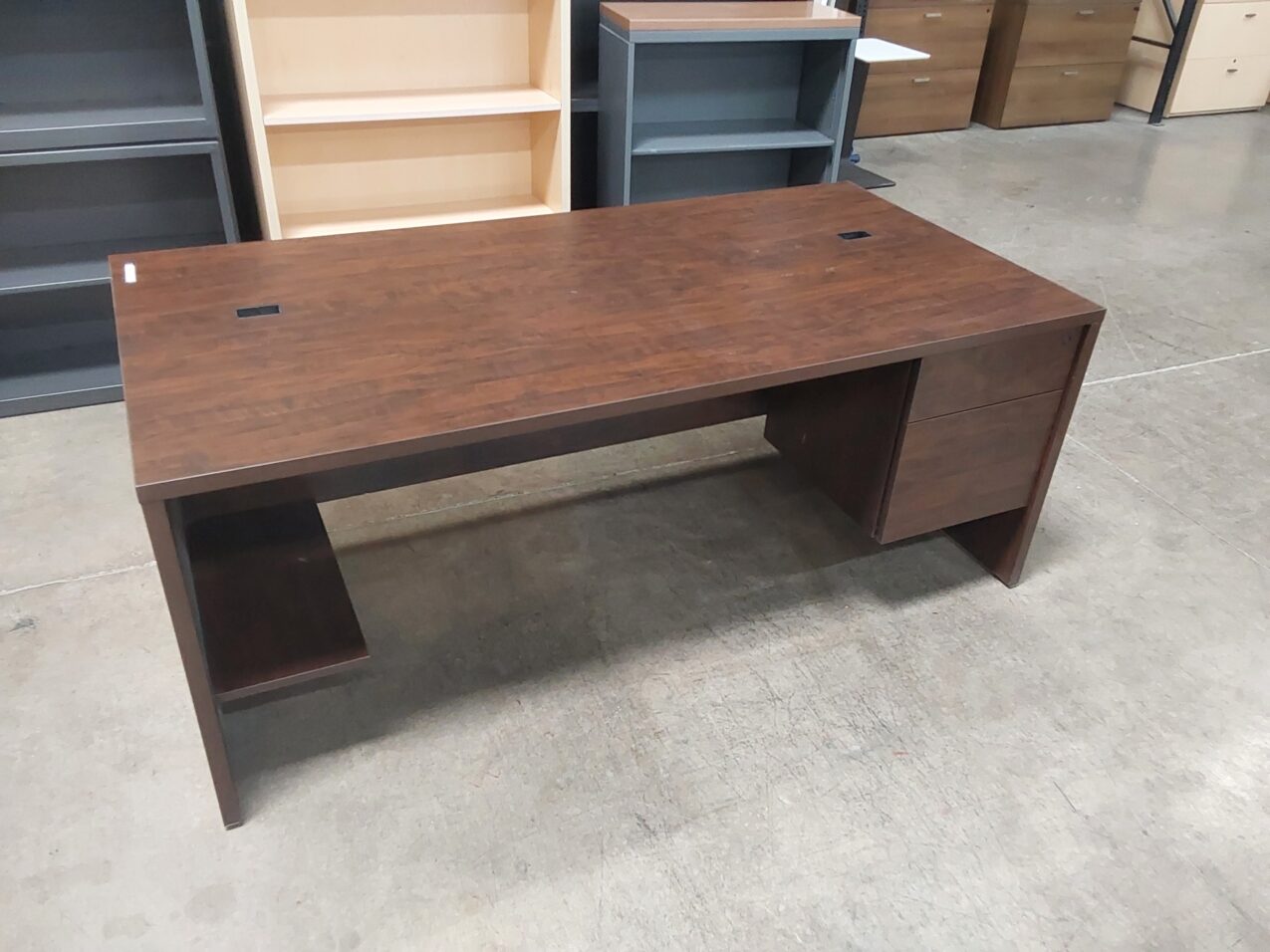 36x72 Walnut Desk